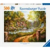 Palapeli Ravensburger 500 palaa Cottage By The River