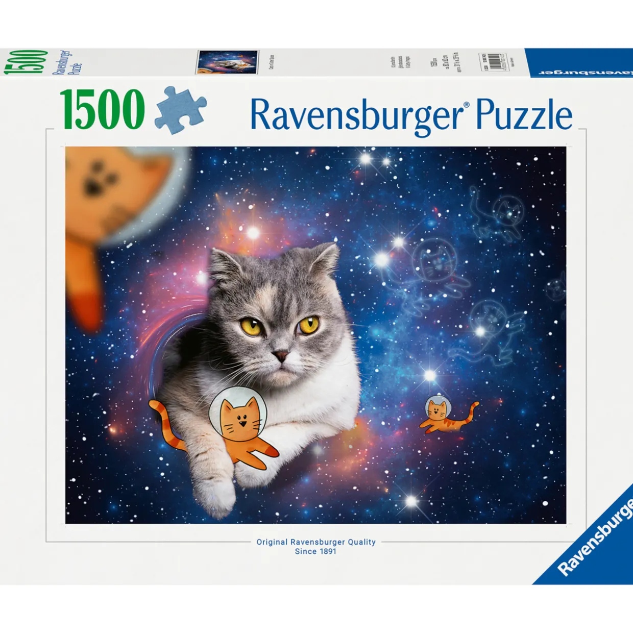 Palapeli Ravensburger 1500 palaa Cats In Space