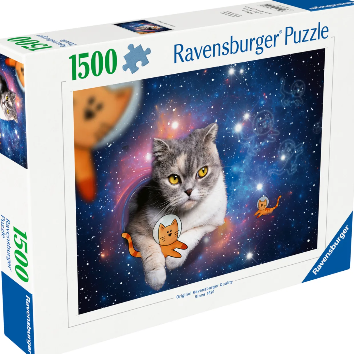 Palapeli Ravensburger 1500 palaa Cats In Space