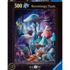 Palapeli Ravensburger 500 palaa Moonlight Mushrooms Glow