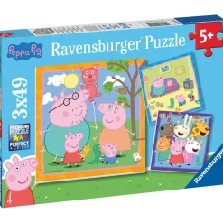 Palapeli Ravensburger Peppas' Family And Friends 3x49 palaa