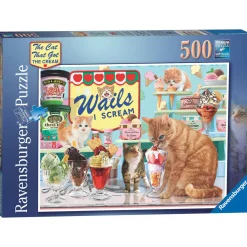 Palapeli Ravensburger The Cat Who Got The Cream 500 palaa