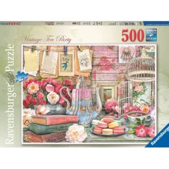 Palapeli Ravensburger Vintage Tea Party 500 palaa