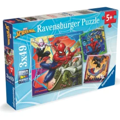 Palapeli Ravensburger 3 x 49 palaa Marvel Spider Man