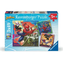 Palapeli Ravensburger 3 x 49 palaa Marvel Spider Man