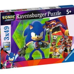 Palapeli Ravensburger 3 x 49 palaa Sonic Prime