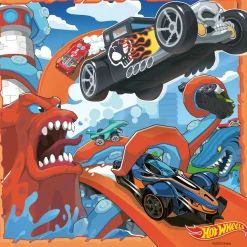 Palapeli Ravensburger 3 x 49 palaa Hot Wheels