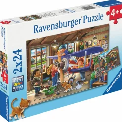 Palapeli Ravensburger 2 x 24 palaa Airplane & Train ​Repairs
