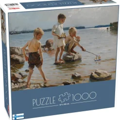 Palapeli Tactic 1000 palaa A. Edelfelt Boys Playing on the Shore