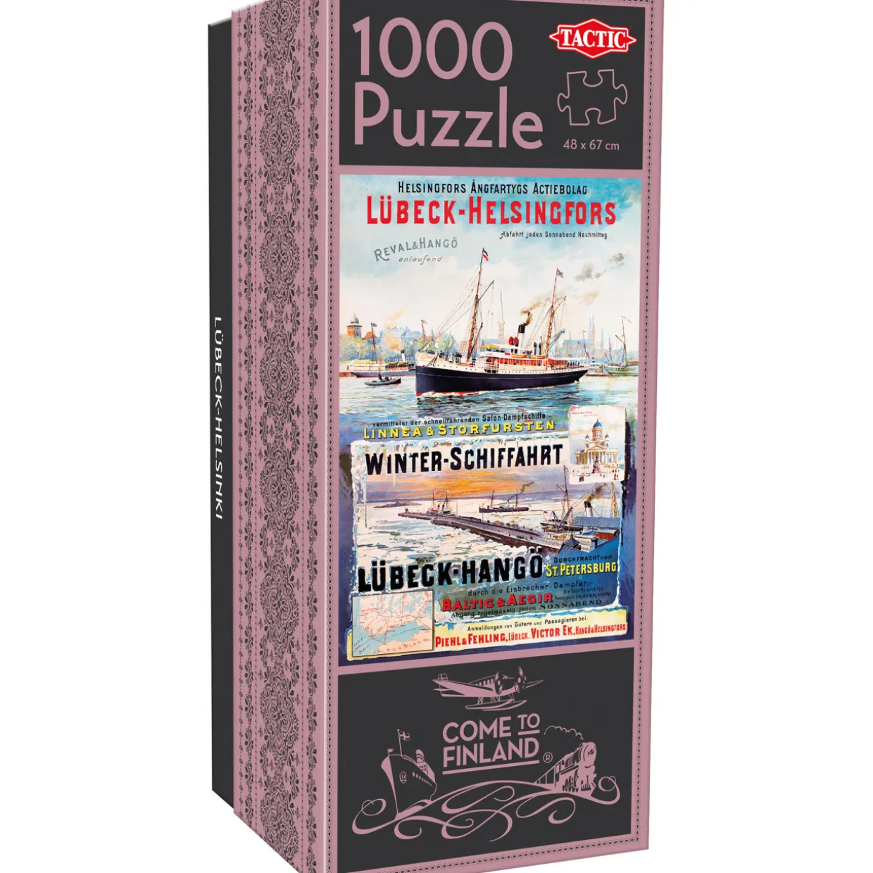 Palapeli Tactic 1000 palaa Come to Finland Lübeck-Helsinki