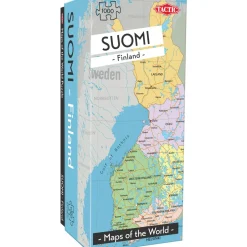 Palapeli Tactic 1000 palaa Maps of the World Finland