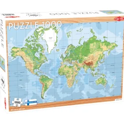 Palapeli Tactic 1000 palaa World Map