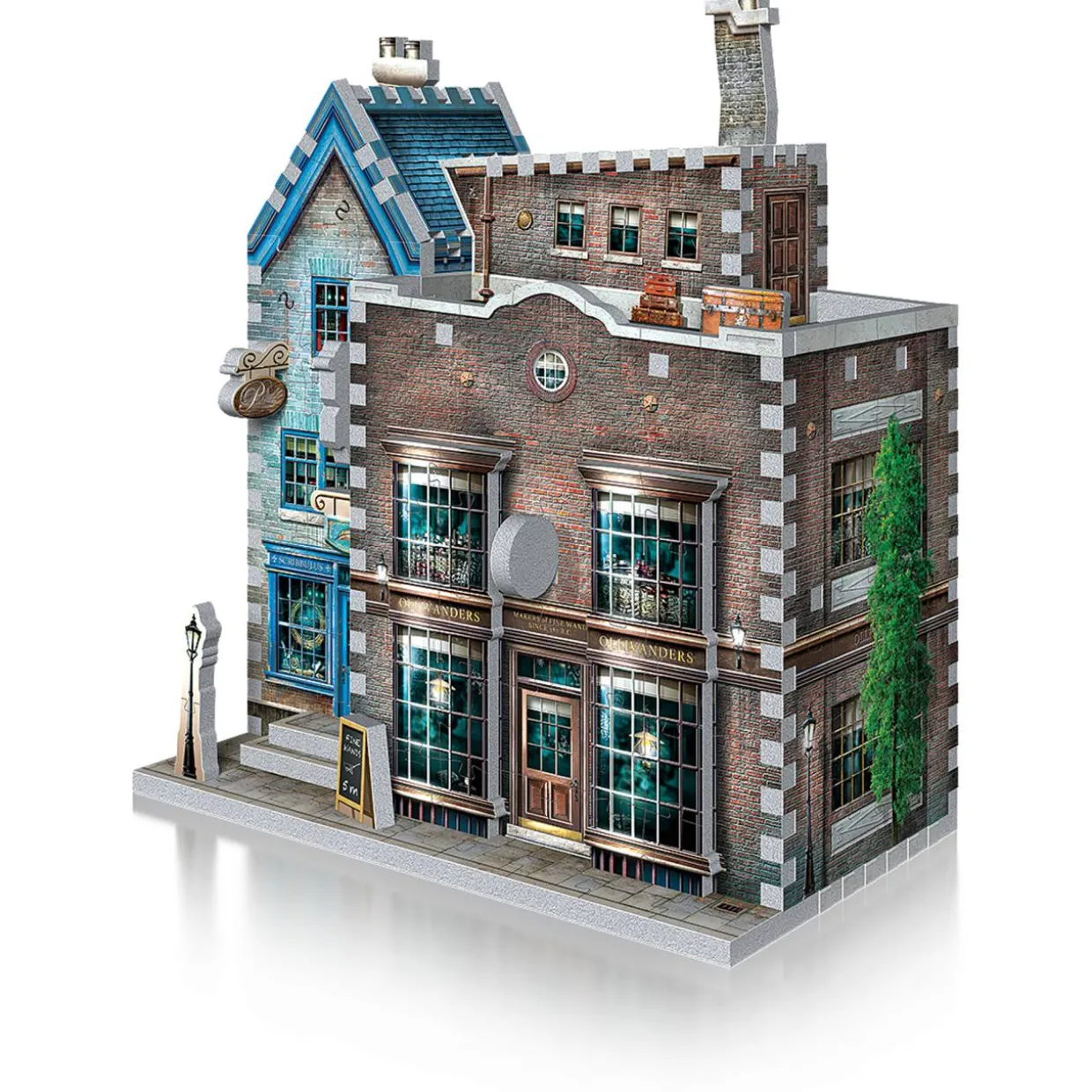 Palapeli Wrebbit 3D Ollivander's Wand Shop & Scribbulus 295 palaa