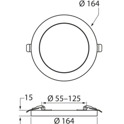 Paneelivalaisin Airam Flex Multi IP20 9W 830/840/865 DIM