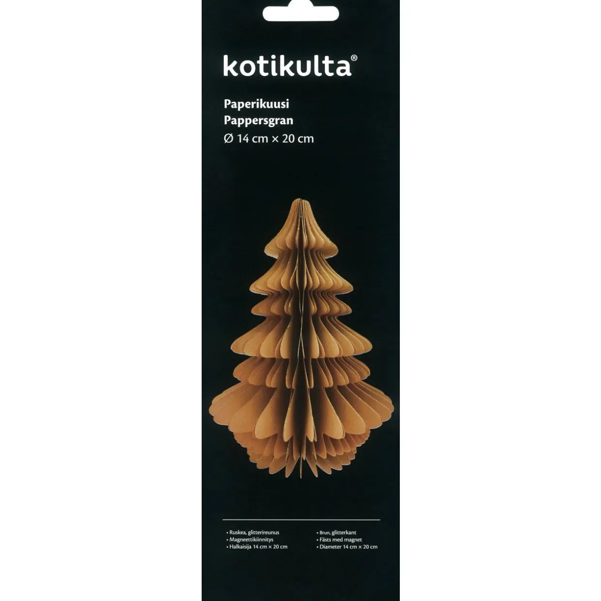 Paperikuusi Kotikulta 20 cm ruskea