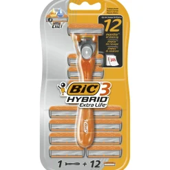 Partahöylä BIC 3 Hybrid Extra Life + 12 terää
