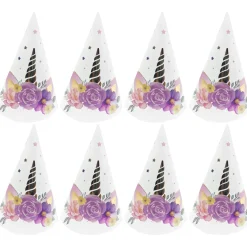 Partyhattu Let's Party 8 kpl Yksisarvinen