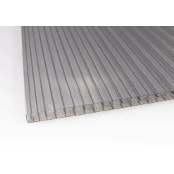 PC-kerroslevy Keraplast, 16 mm 1050 x 4000 mm savunharmaa