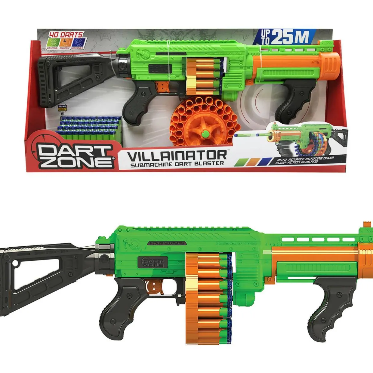 Pehmonuoliase Dart Zone Villainator