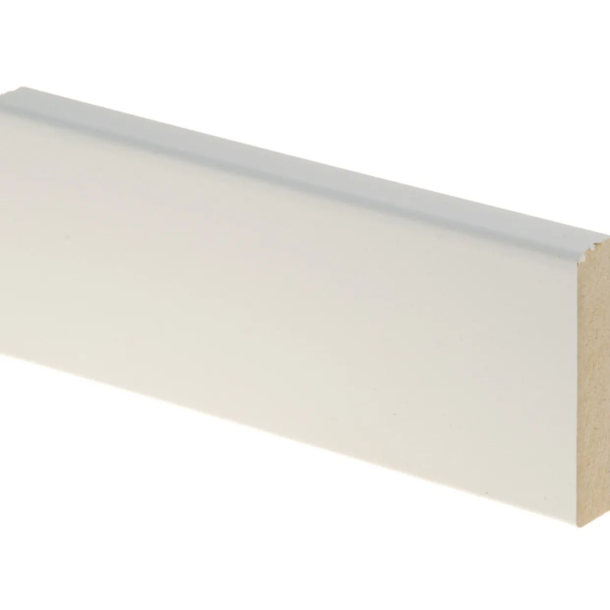Peitelista AAVA 12 x 58 x 2200 mm, MDF valkoinen, 5 kpl