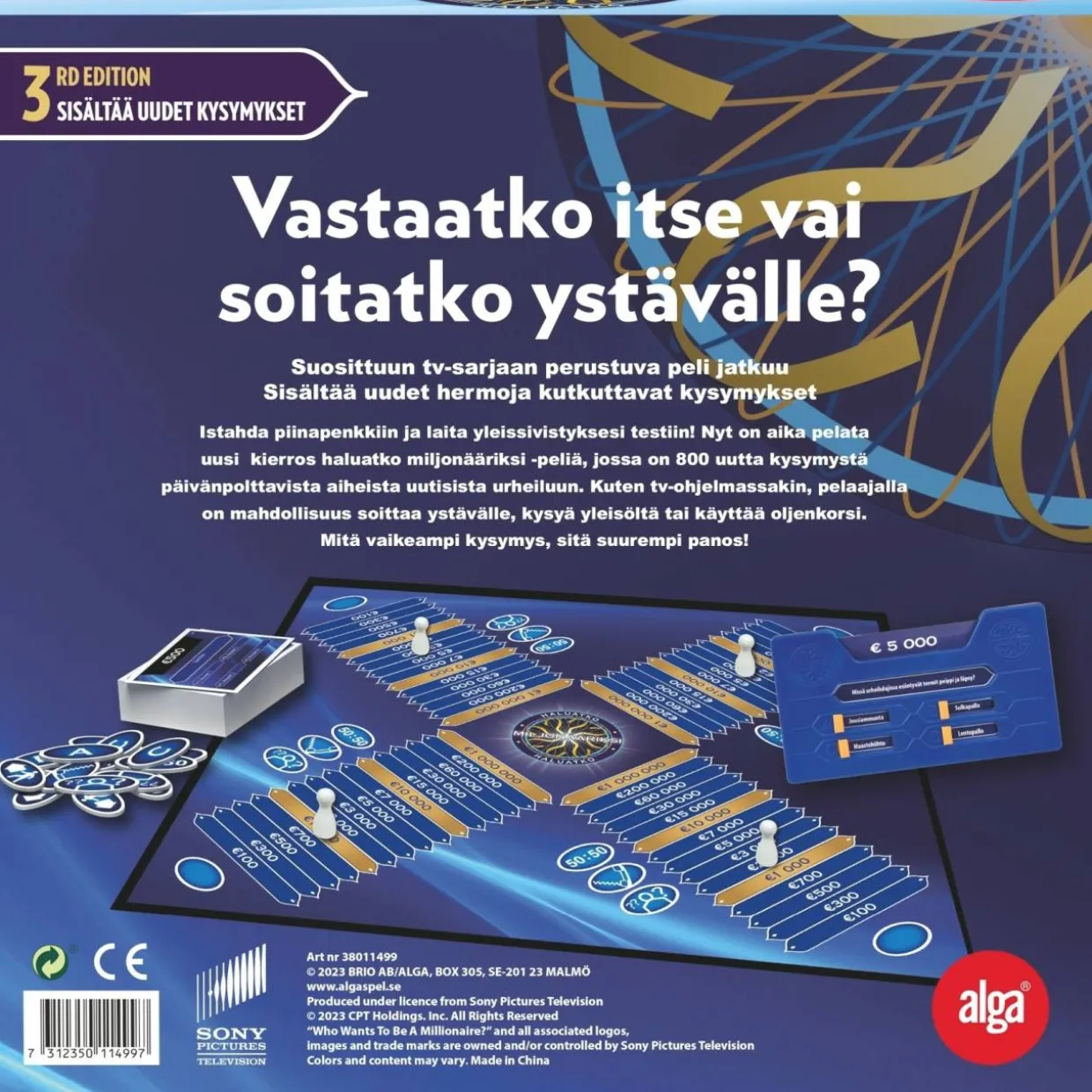 Peli Alga Haluatko Miljonääriksi 3rd Edition