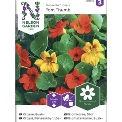 Pensasköynnöskrassi siemen Nelson Garden Basic TomThumb väriseos
