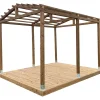Pergola Patio Terassit 3x4 harjakattoinen, kestopuu