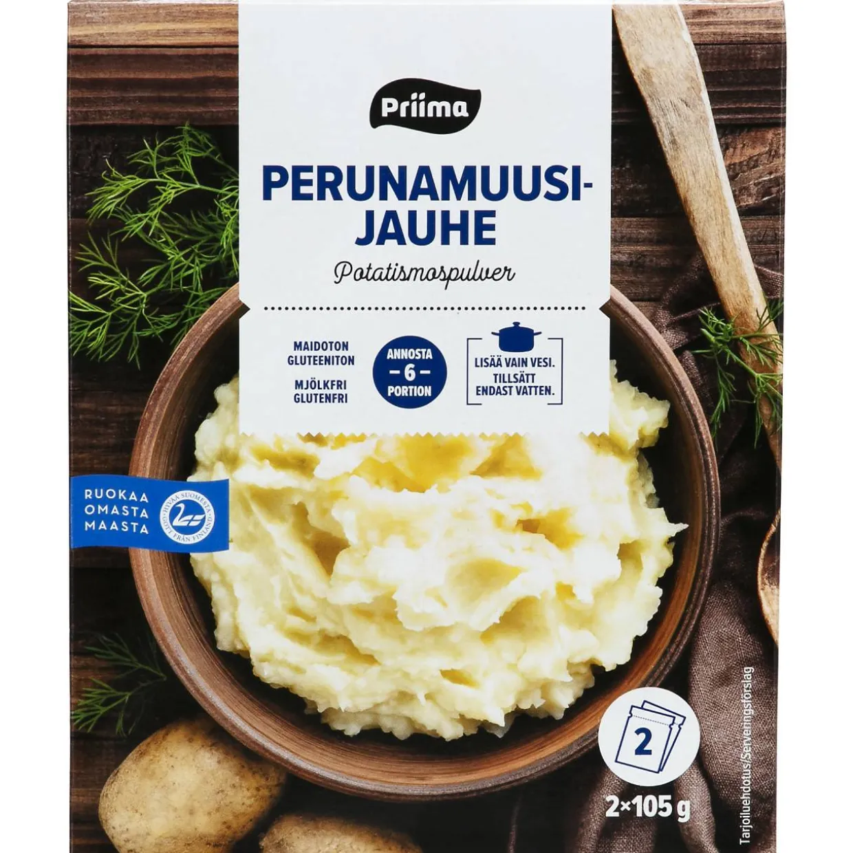 Perunamuusijauhe Priima 210 g maidoton
