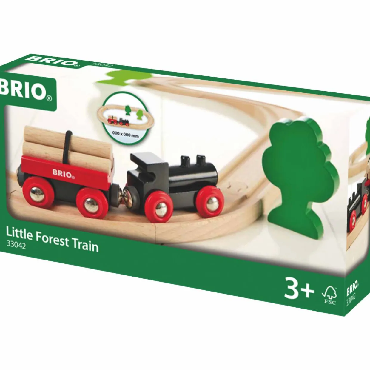 Pieni ovaali ratasetti Brio 33042