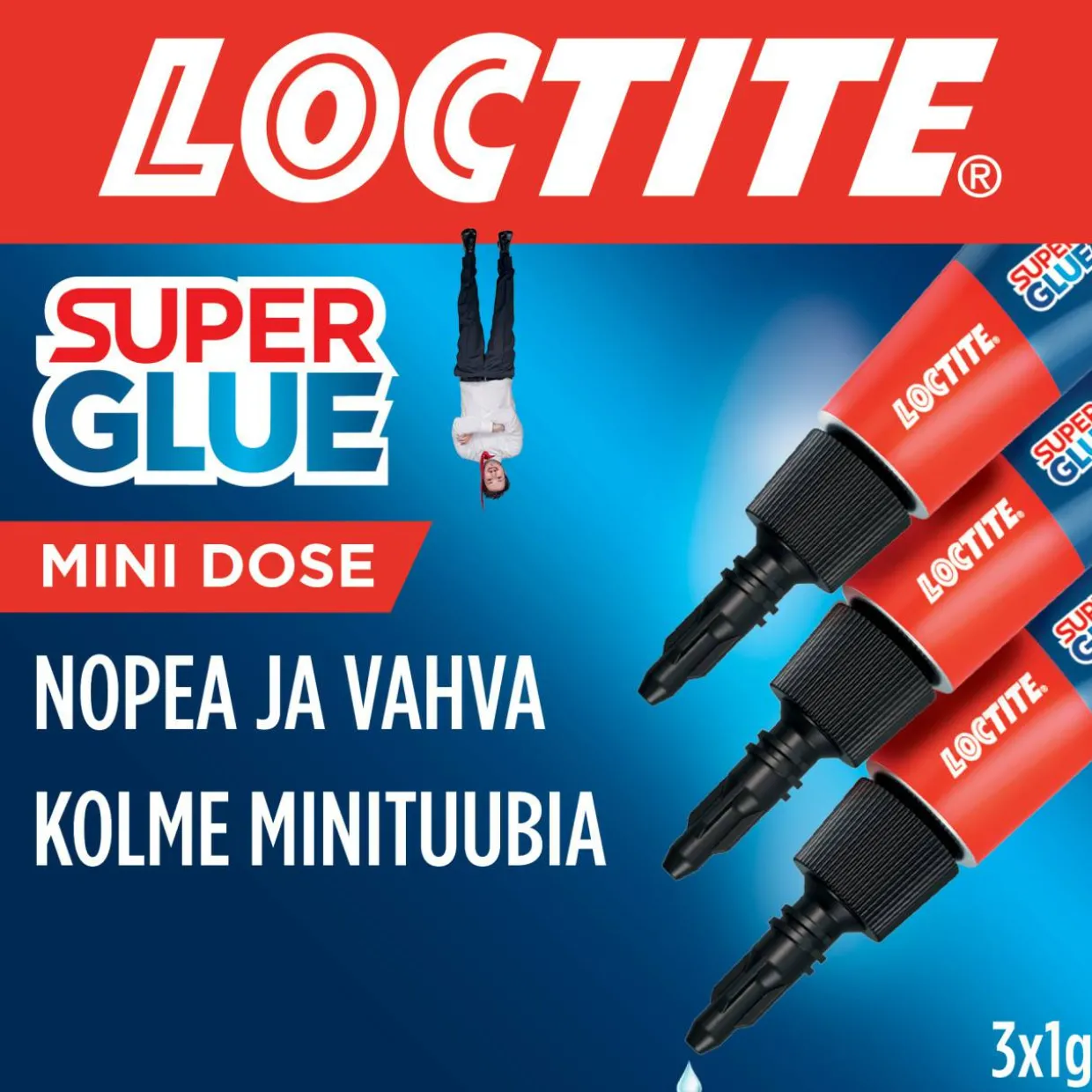 Pikaliima Super Glue Mini Dose, 3 x 1 g
