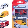 Pikkuauto Majorette 3 kpl hälytysajoneuvot