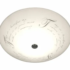 Plafondi Aneta Lighting Skrift 42 cm, valkoinen/teräs