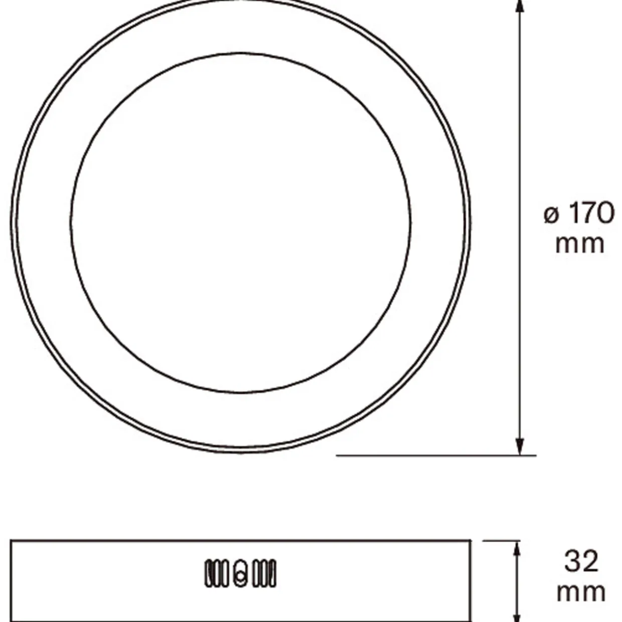 Plafondi Airam AELLA 170 3CCT 12W IP20 WH