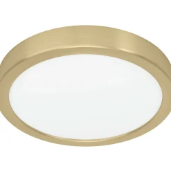 Plafondi EGLO Fueva 5 led 17W Ø21cm harjattu messinki/valkoinen