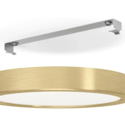 Plafondi EGLO Fueva 5 led 17W Ø21cm harjattu messinki/valkoinen