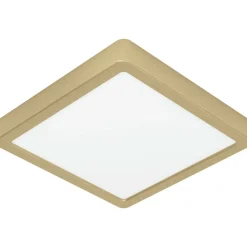 Plafondi EGLO Fueva 5 led 17W 21x21cm harjattu messinki/valkoinen