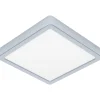 Plafondi EGLO Fueva 5 led 17W 21x21cm kromi/valkoinen