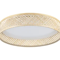 Plafondi EGLO Luppineria led 24W 38cm valkoinen/puu