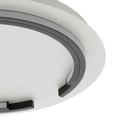 Plafondi EGLO Zampote led 25W Ø42cm valkoinen/musta