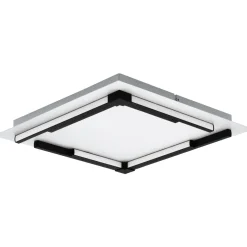 Plafondi EGLO Zampote led 25W 38x38cm valkoinen/musta
