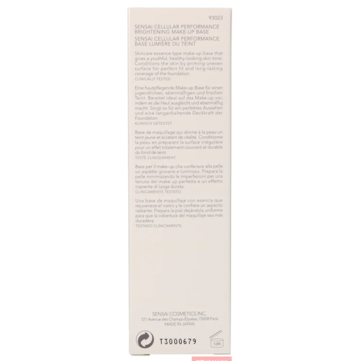 Pohjustusvoide, Sensai 30 ml Cellular Performance Anti-Ageing SPF15
