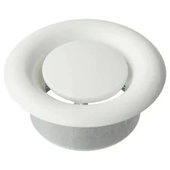 Poistoilmaventtiili Europlast DM 100 mm metalli valkoinen