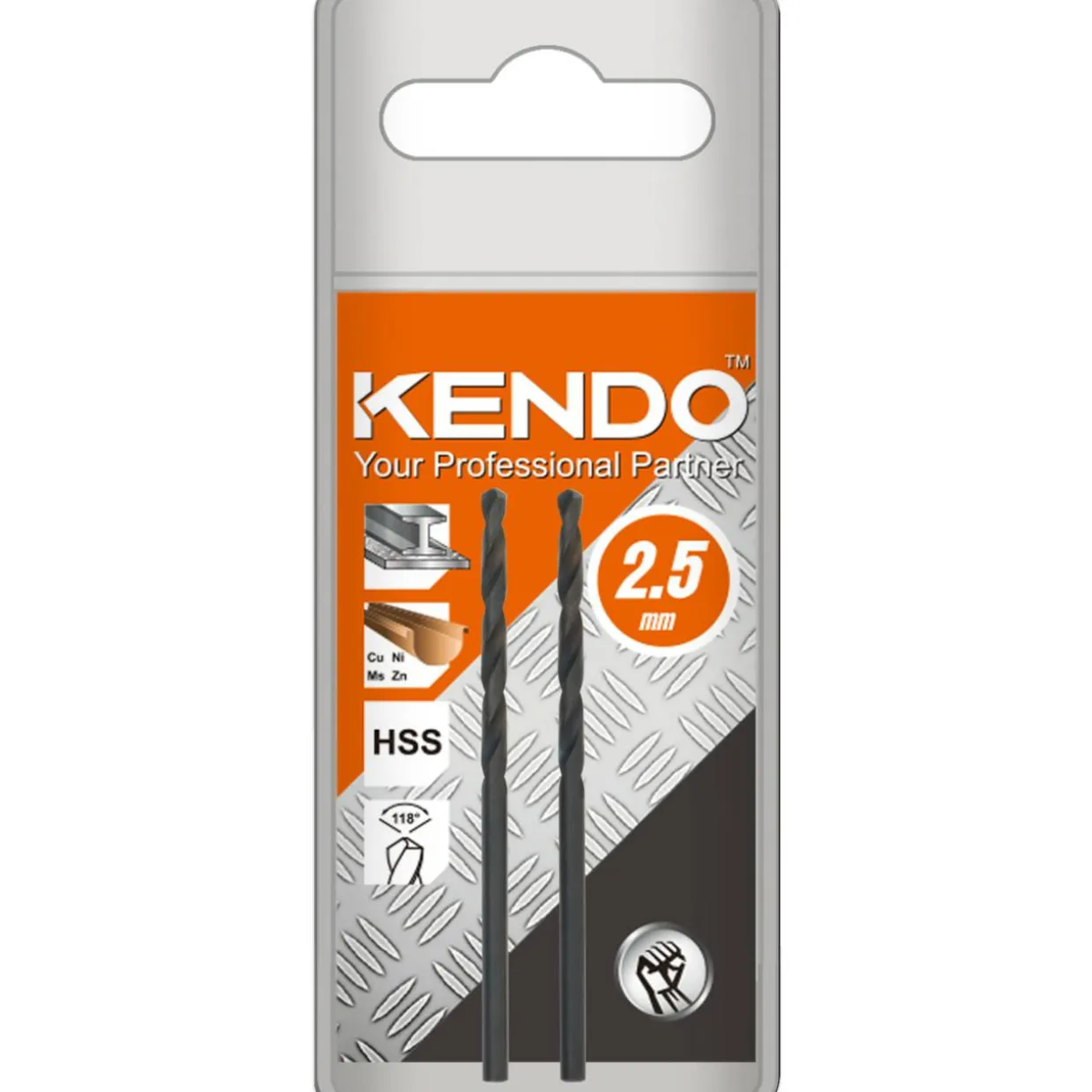 Poranterä Kendo 2,5 mm HSS