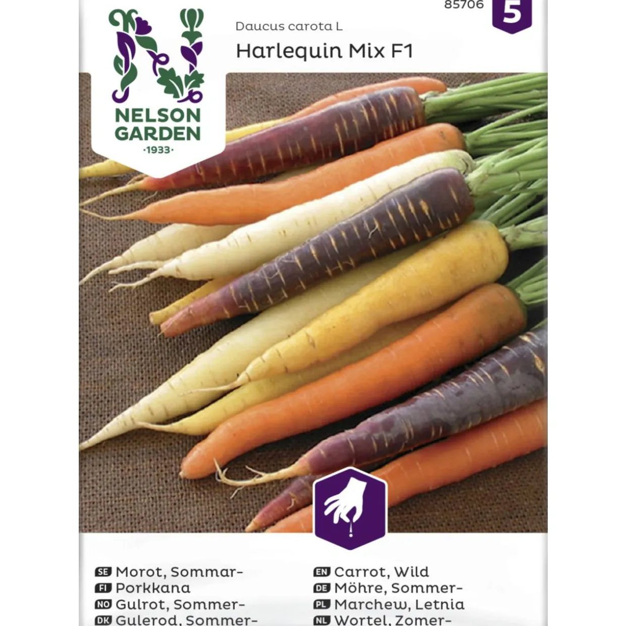 Porkkana siemen Nelson Garden Basic Harlequin Mix F1