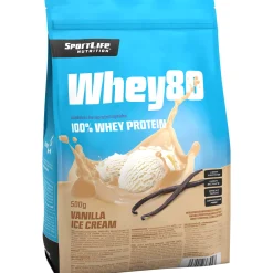 Proteiinijauhe SportLife 500 g Whey80 Vanilla Ice Cream