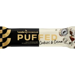 Proteiinipatukka Leader Promour 40 g Puffed Cookies & Cream