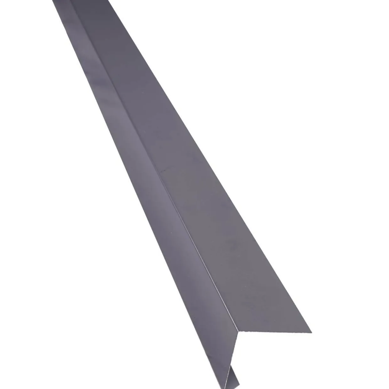 Päätypelti Keraplast, 40+40 mm, 90° tummanharmaa 1,25 m + PC-täytesoiro