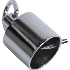Päätytulppa + rengas Ø 36 mm kromattu