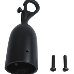 Päätytulppa haalla Ø 36 mm pulverimaalattu musta