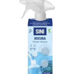 Puhdistusainetabletti Sini Ikkuna Starttipakkaus 2 kpl + pullo
